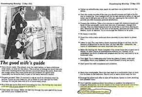 Good Wife's Guide From 1955